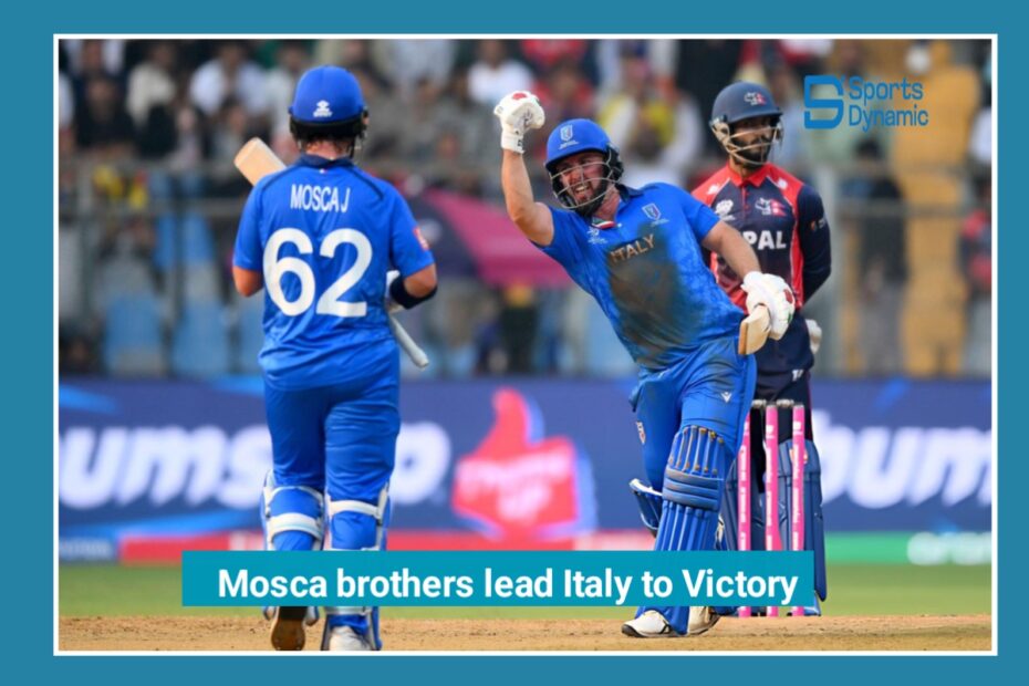 Rising Stars: Mosca Brothers Lead Italy to Memorable First-Ever T20 World Cup Victory
