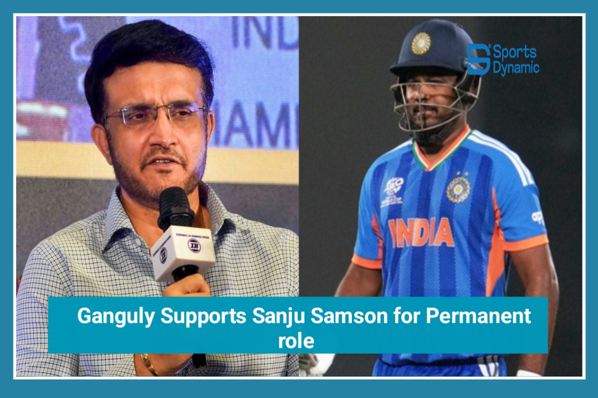 Ganguly Supports Sanju Samson for Permanent Role in India’s T20 and ODI Squad