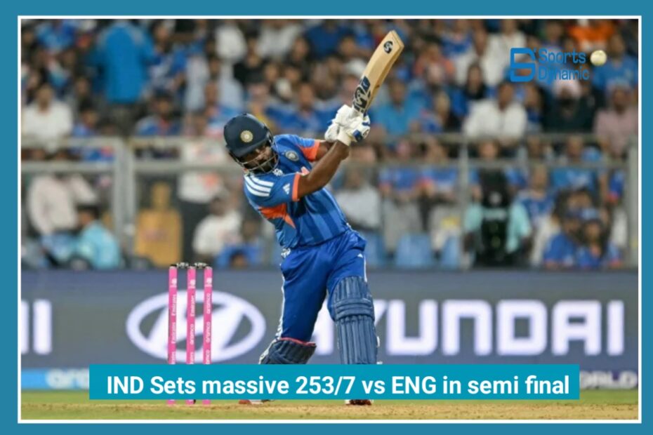 India Sets Massive 253/7 vs England – T20 World Cup 2026 Semi-Final Thriller at Wankhede