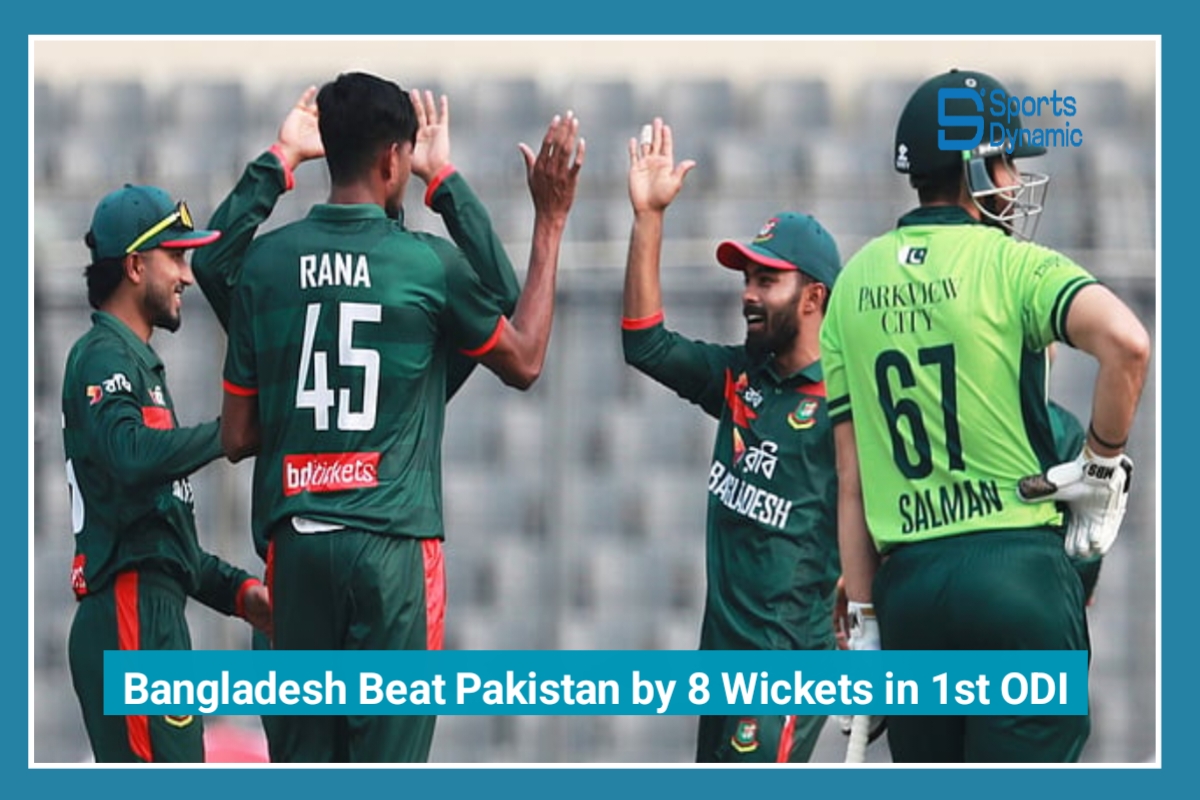 Bangladesh Crush Pakistan by 8 Wickets with 209 Balls Remaining, Take 1-0 Lead in ODI Series