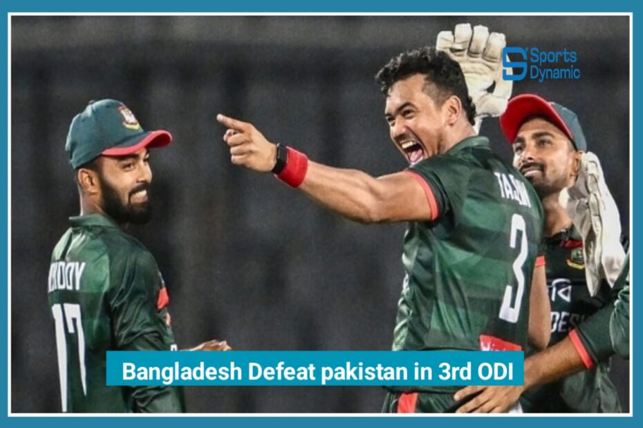 Pakistan vs Bangladesh 3rd ODI: Salman Ali Agha’s 106 in Vain as Bangladesh Win by 11 Runs, Seal Series 2-1