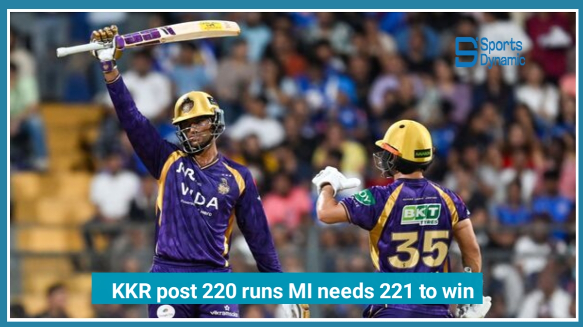 Sensational Knock! Rahane & Raghuvanshi Lead KKR to Massive 220 Against MI in IPL 2026