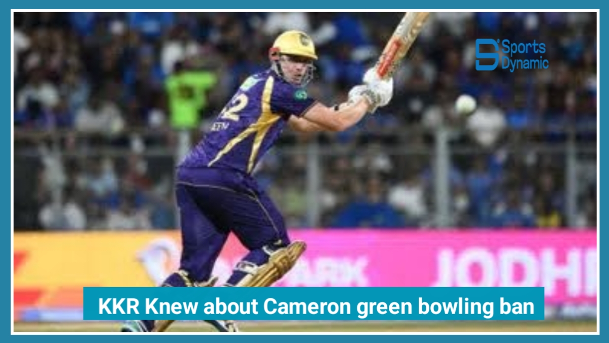 IPL 2026 Shock: KKR Knew About Cameron Green’s Bowling Ban, Confirms Cricket Australia
