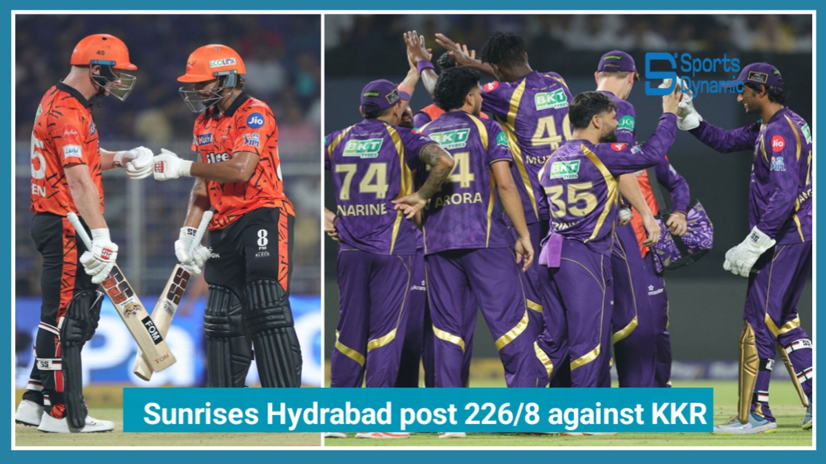 SRH vs KKR IPL 2026: Sunrisers Hyderabad Post 226/8, Kolkata Knight Riders Face Massive 227 Chase