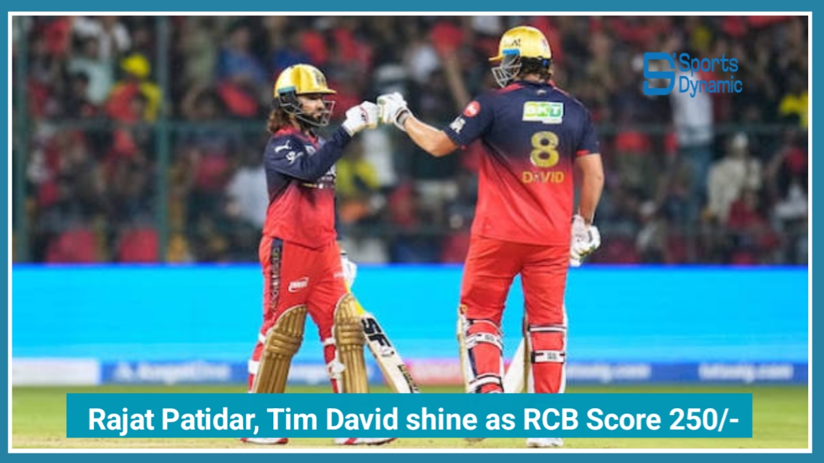 Rajat Patidar, Tim David Shine as RCB Score 250/3 vs CSK | IPL 2026 Highlights