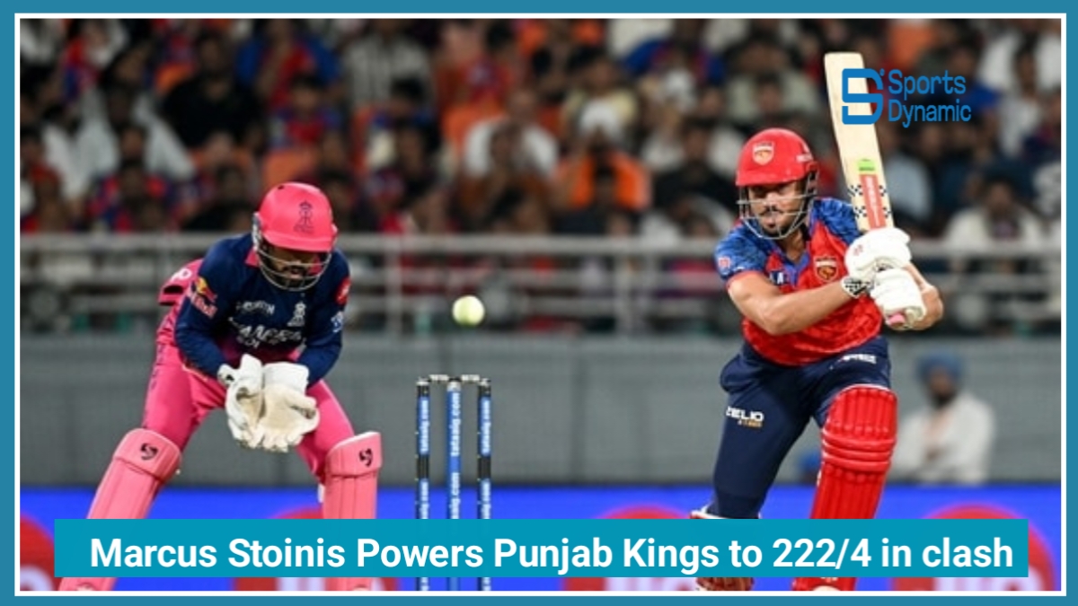 PBKS vs RR Live Score IPL 2026: Marcus Stoinis Powers Punjab Kings to 222/4 in Thrilling Clash