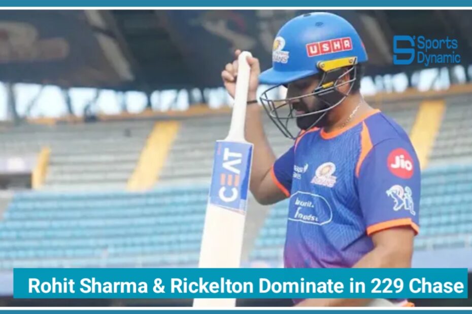 MI vs LSG IPL 2026 Live: Rohit Sharma & Rickelton Dominate in 229 Chase Thriller