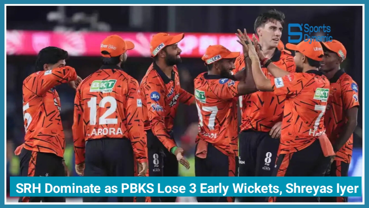 IPL 2026 Live: SRH Dominate as PBKS Lose 3 Early Wickets, Shreyas Iyer Dismissed