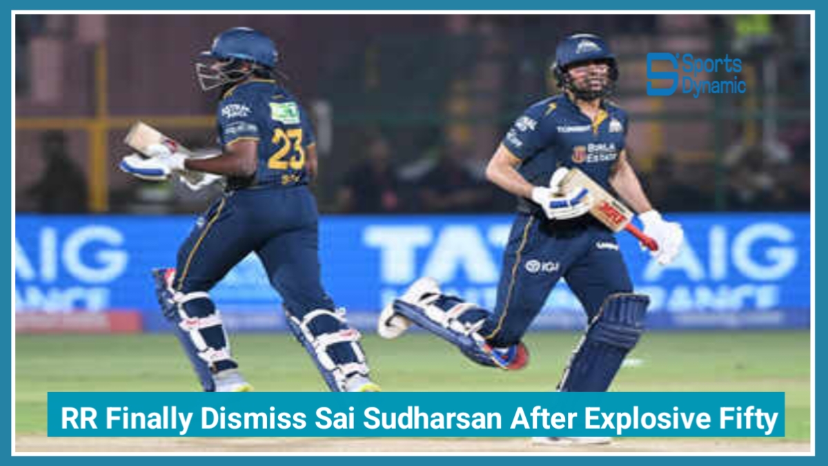 RR vs GT Live Score IPL 2026: Rajasthan Royals Finally Dismiss Sai Sudharsan After Powerful Fifty