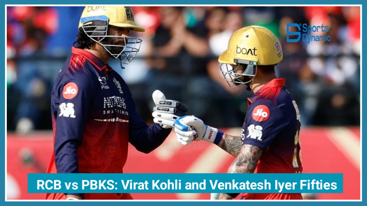 RCB Crush PBKS with 222 Runs as Virat Kohli and Venkatesh Iyer Smash Stunning Fifties