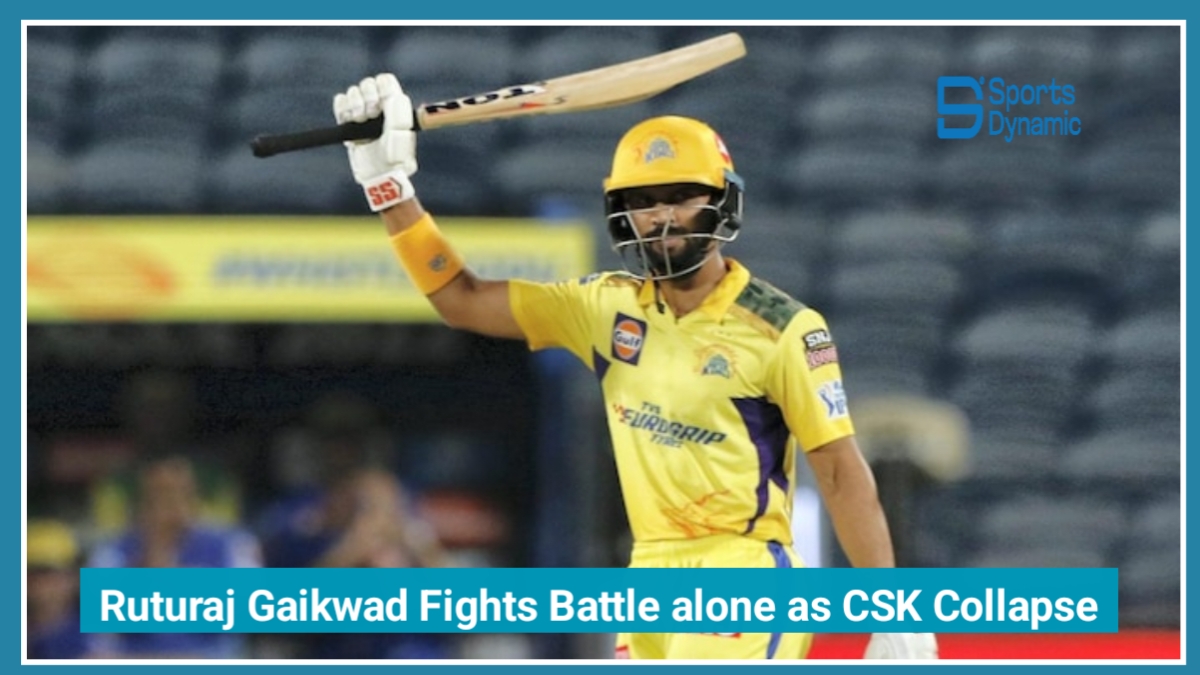 CSK vs SRH IPL 2026: Ruturaj Gaikwad Fights Battle alone as Chennai Collapse at Chepauk