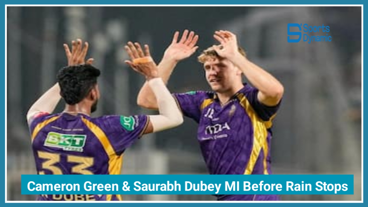 KKR vs MI IPL 2026: Cameron Green And Saurabh Dubey Destroy Mumbai Before Rain Stops Play