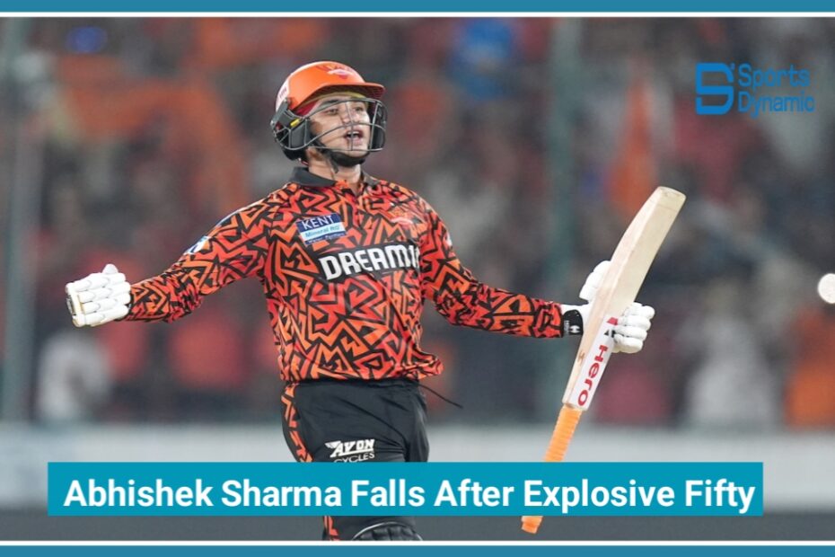 SRH vs RCB Score IPL 2026: Abhishek Sharma Falls After Explosive Fifty, Rasikh Salam Dismisses Travis Head