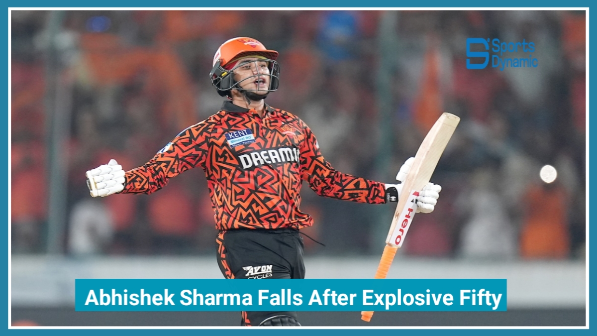 SRH vs RCB Score IPL 2026: Abhishek Sharma Falls After Explosive Fifty, Rasikh Salam Dismisses Travis Head