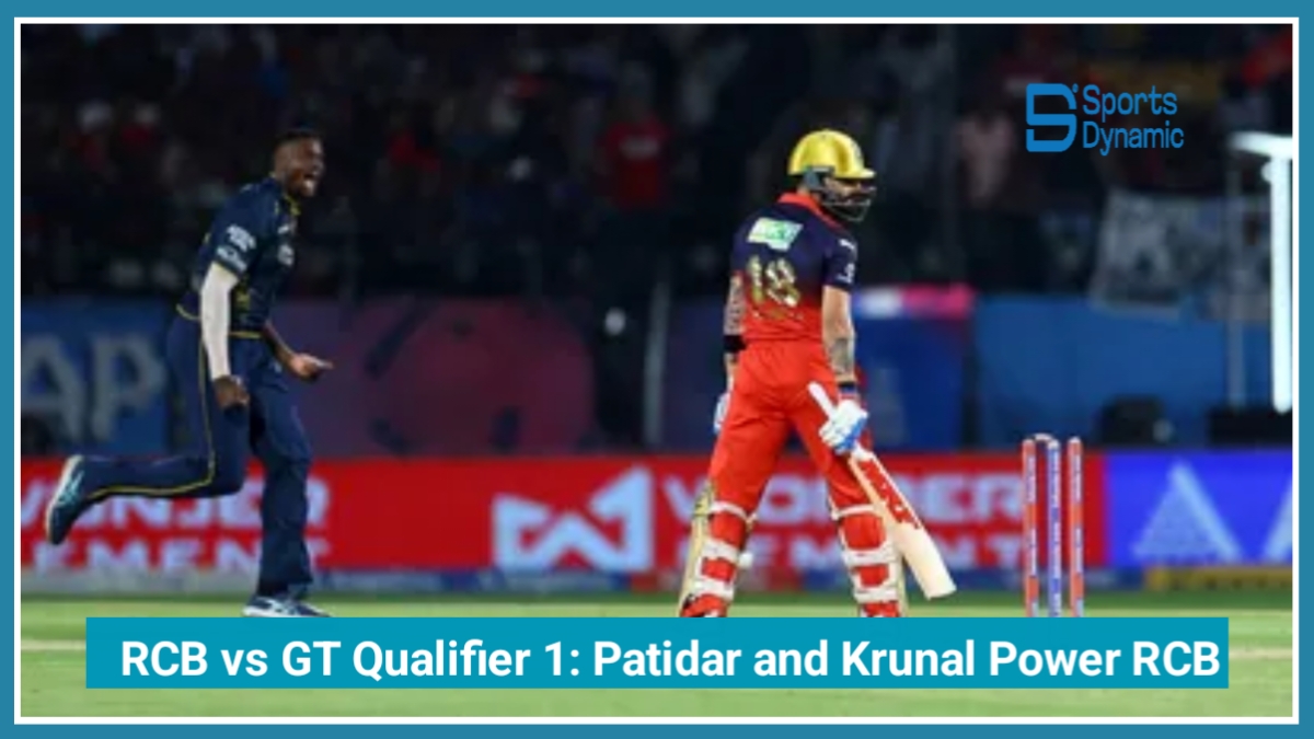 RCB vs GT IPL 2026 Qualifier 1: Patidar and Krunal Power RCB After Explosive Start