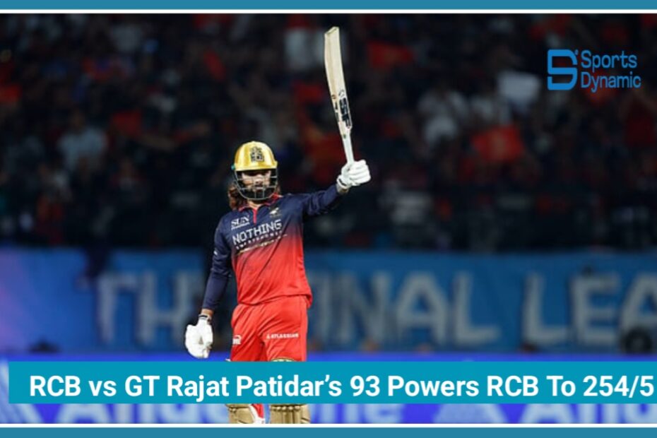 RCB vs GT IPL 2026: Rajat Patidar’s 93 Powers Bengaluru To 254/5