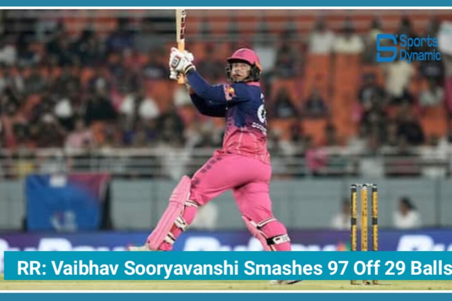 RR vs SRH IPL 2026 Eliminator: Vaibhav Sooryavanshi Smashes 97 Off 29 Balls in Jaipur Thriller