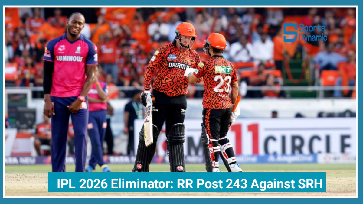 IPL 2026 Eliminator: Rajasthan Royals Post 243 Against SRH After Sooryavanshi Blitz