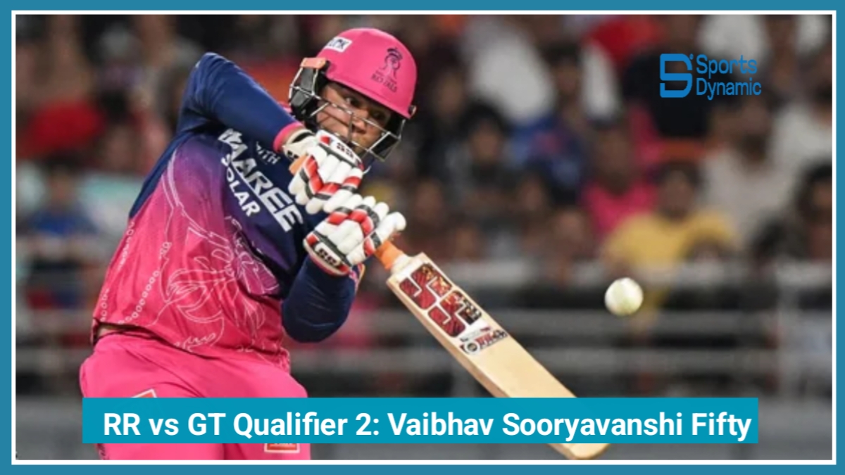 RR vs GT IPL 2026 Qualifier 2: Vaibhav Sooryavanshi Smashes Explosive Fifty for Rajasthan Royals