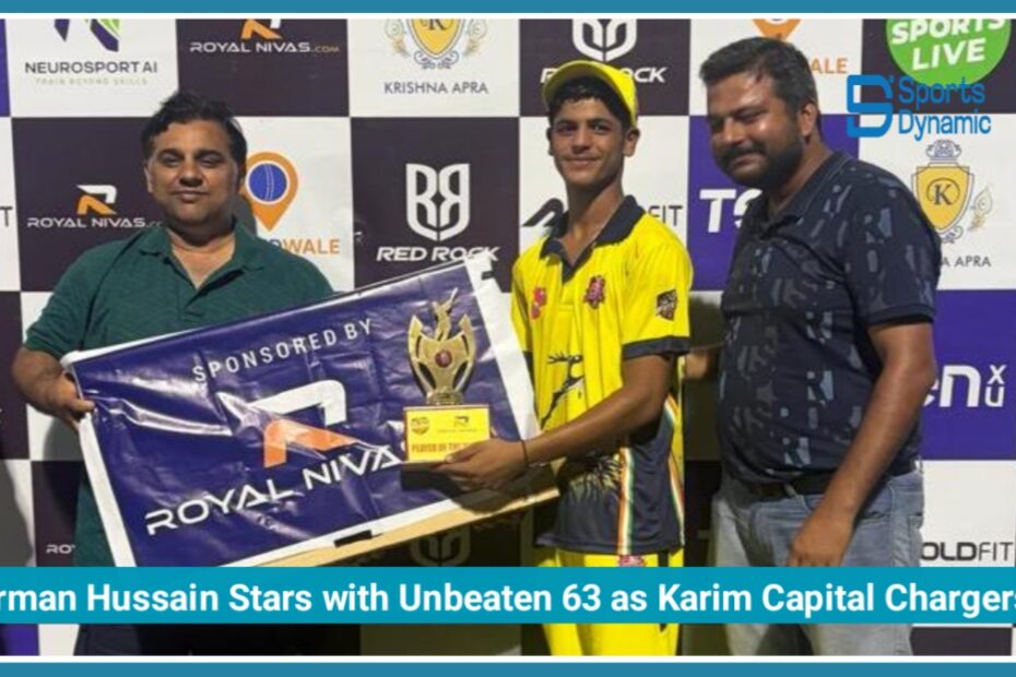 Arman Hussain Stars with Unbeaten 63 as Karim Capital Chargers Dominate Day 4 of Future Star U-15 Championship