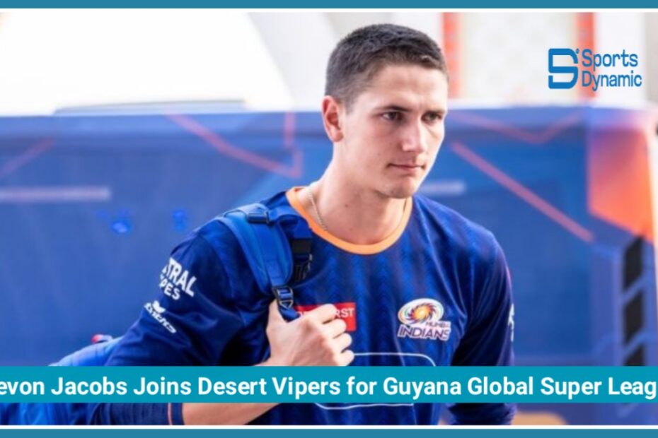 Bevon Jacobs Joins Desert Vipers for Guyana Global Super League 2026, Brings Explosive Finishing Power