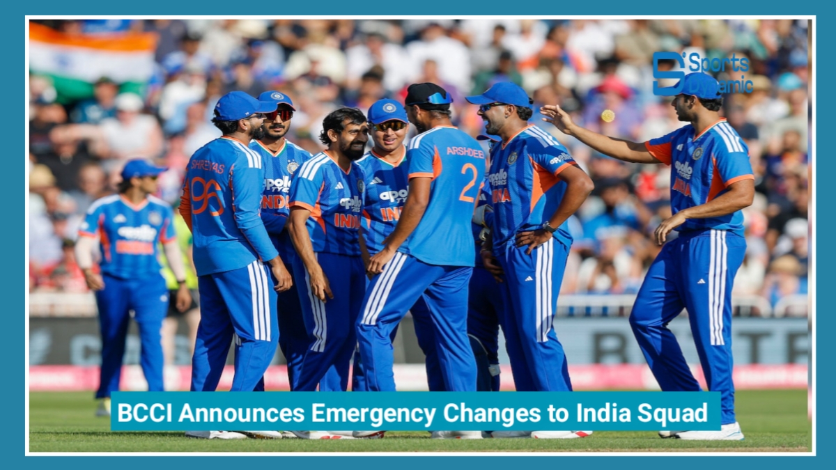 BCCI Announces Emergency Changes to India Squad Before High-Voltage England ODI Series