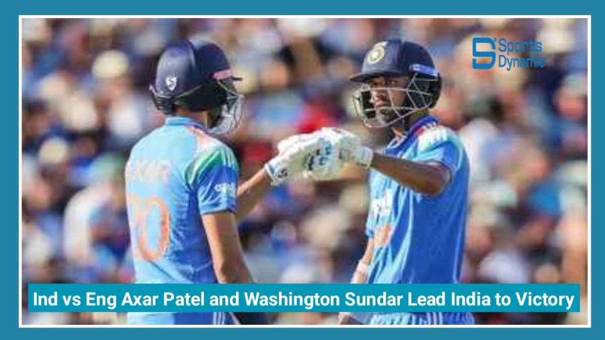 India vs England 1st ODI 2026: Axar Patel and Washington Sundar Lead India to Six-Wicket Victory