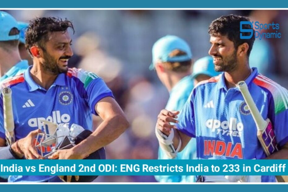 India vs England 2nd ODI: Middle-Order Collapse Restricts India to 233 in Cardiff