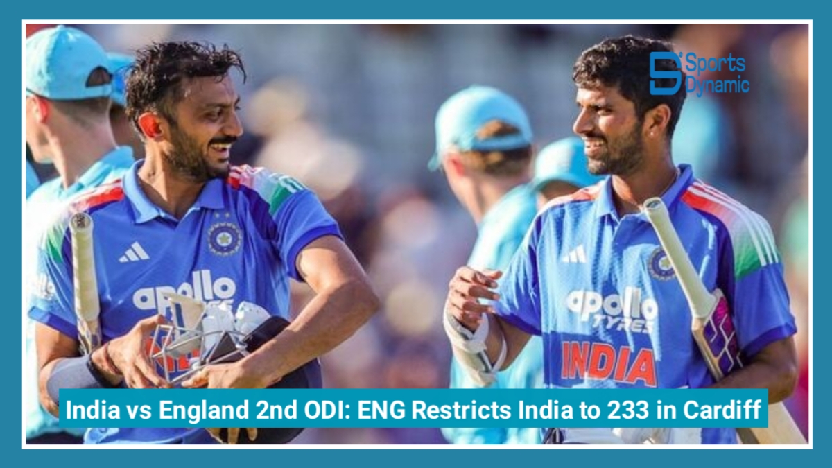 India vs England 2nd ODI: Middle-Order Collapse Restricts India to 233 in Cardiff