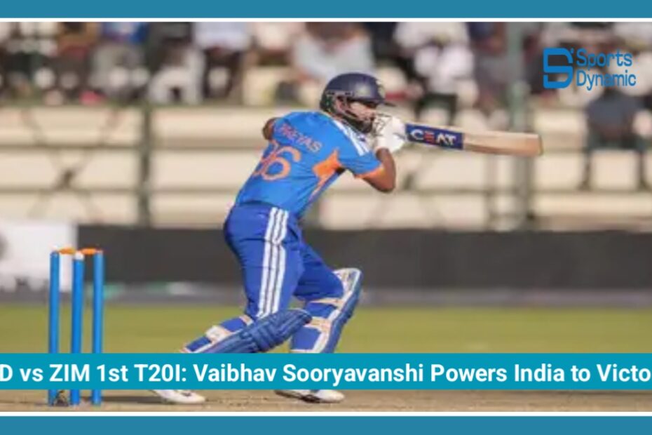 India vs Zimbabwe 1st T20I: Vaibhav Sooryavanshi's Record Fifty Powers India to Victory