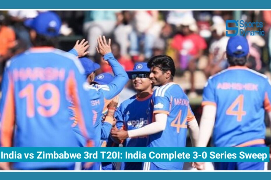 India vs Zimbabwe 3rd T20I: Vaibhav Sooryavanshi Shines as India Complete 3-0 Series Sweep