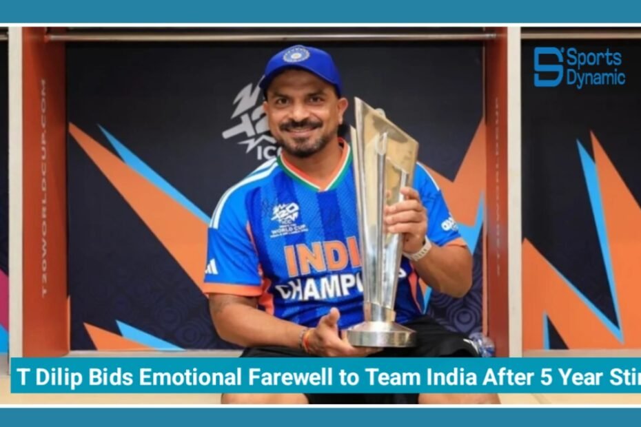 T Dilip Bids Emotional Farewell to Team India After Successful Five-Year Stint